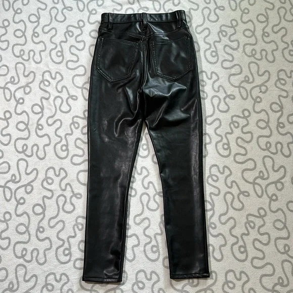 Abercrombie & Fitch Vegan Leather Skinny High Rise Pants - Picture 4 of 6